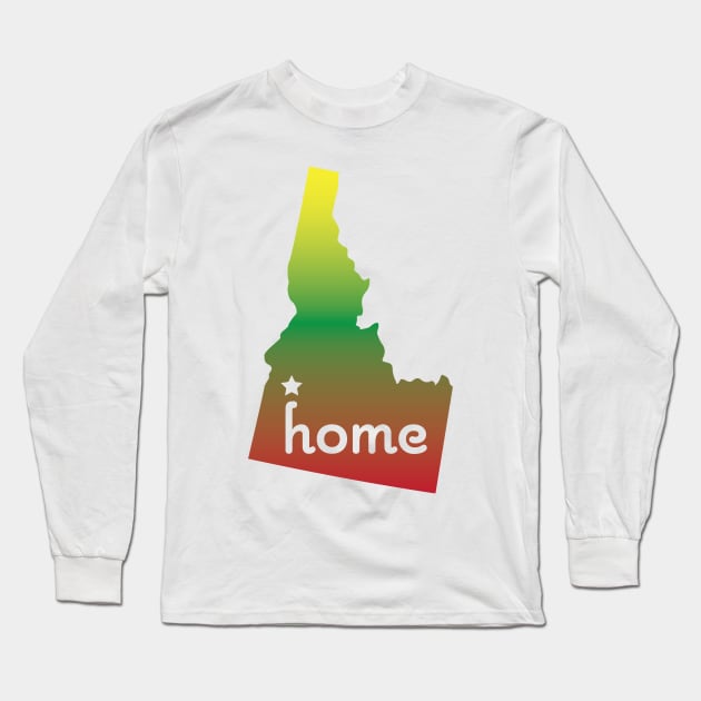 Idaho is Home - US State Long Sleeve T-Shirt by greenoriginals